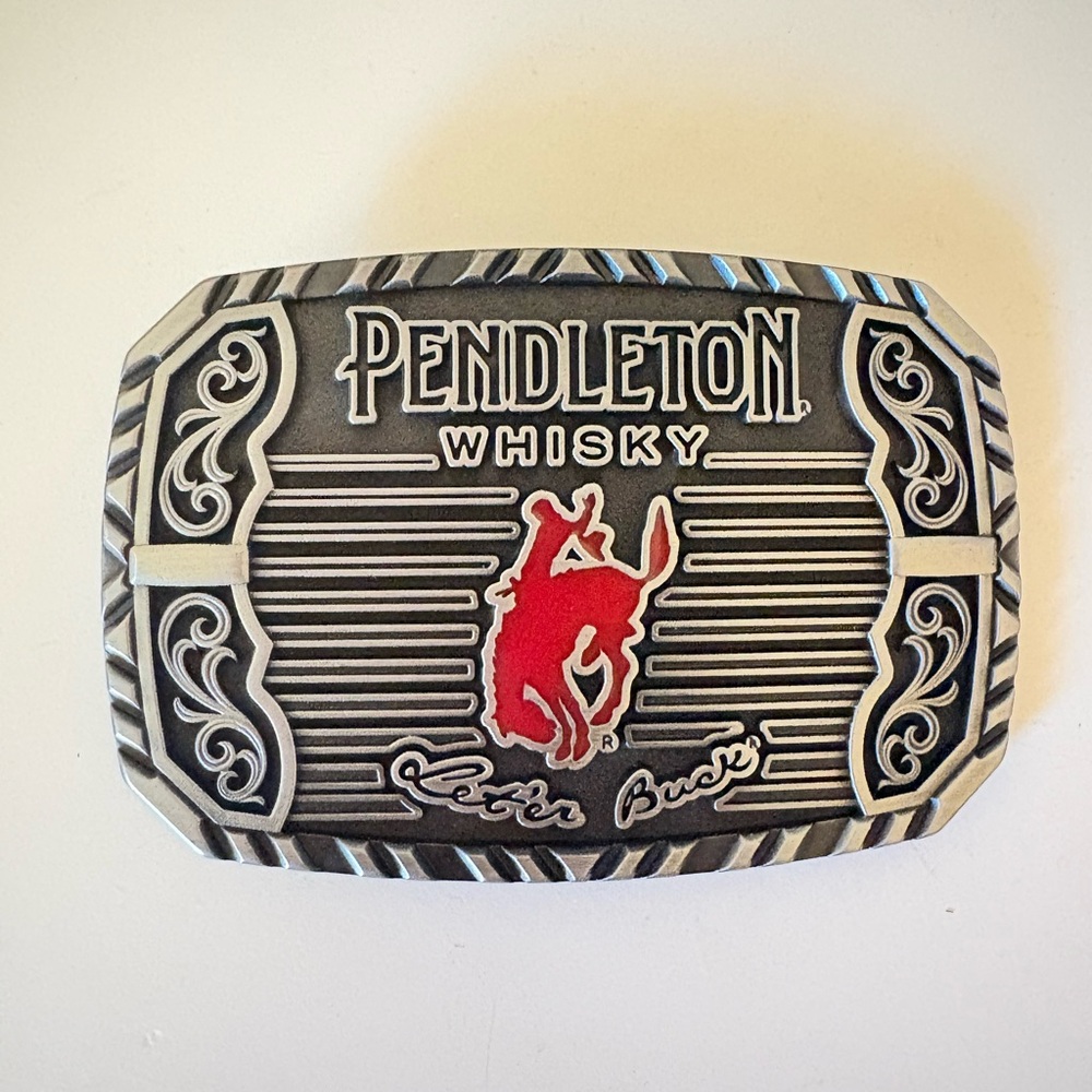 Ltd Edition 2025 Pendleton Whisky Let’r Ride Belt Buckle Montana Silversmith New